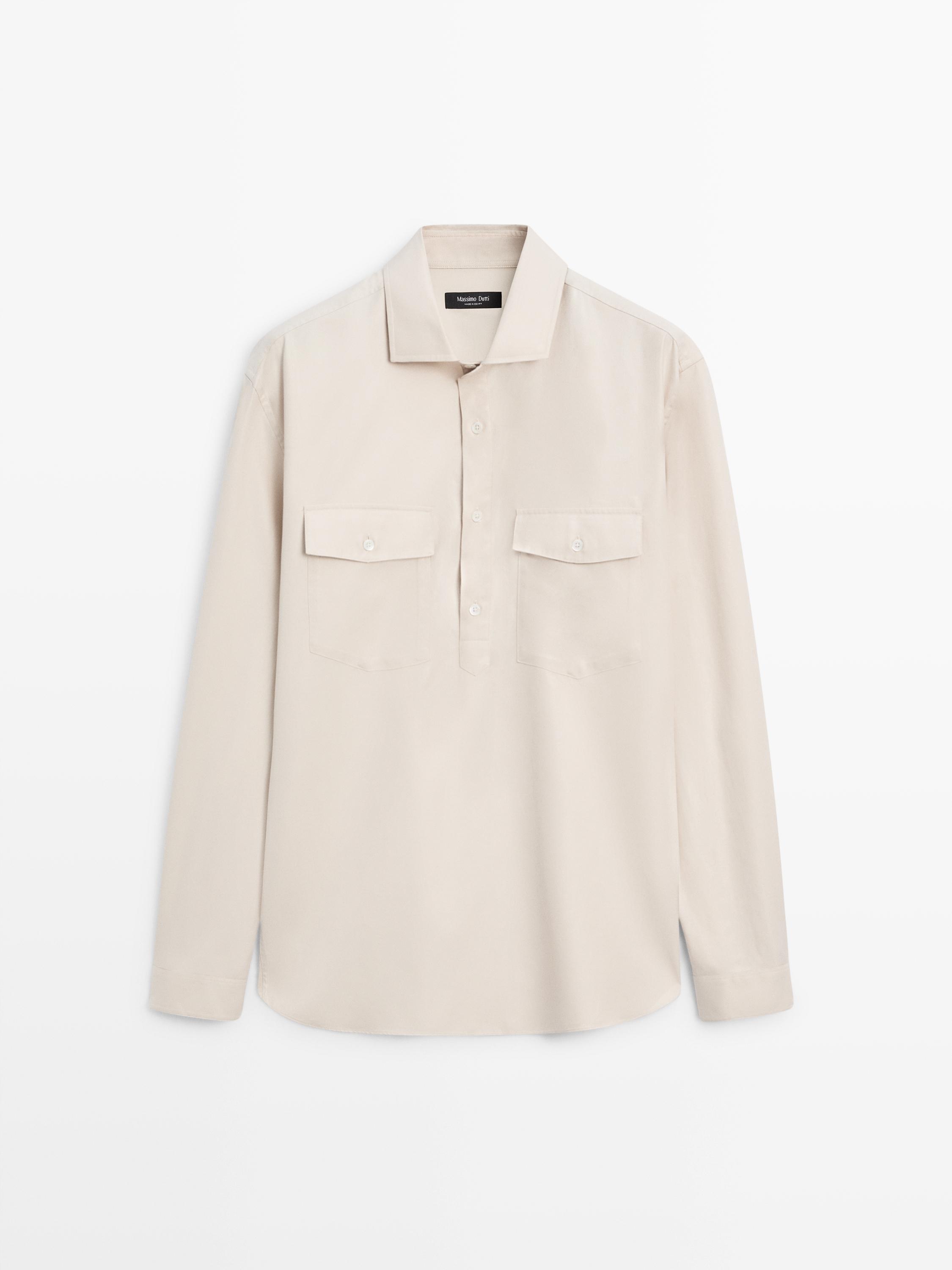 Chemise en coton avec poches